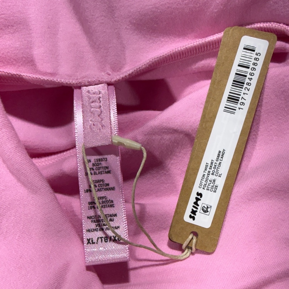 SKIMS Cotton Candy Maxi Skirt Foldover Waist NWT XL - Picture 3 of 4